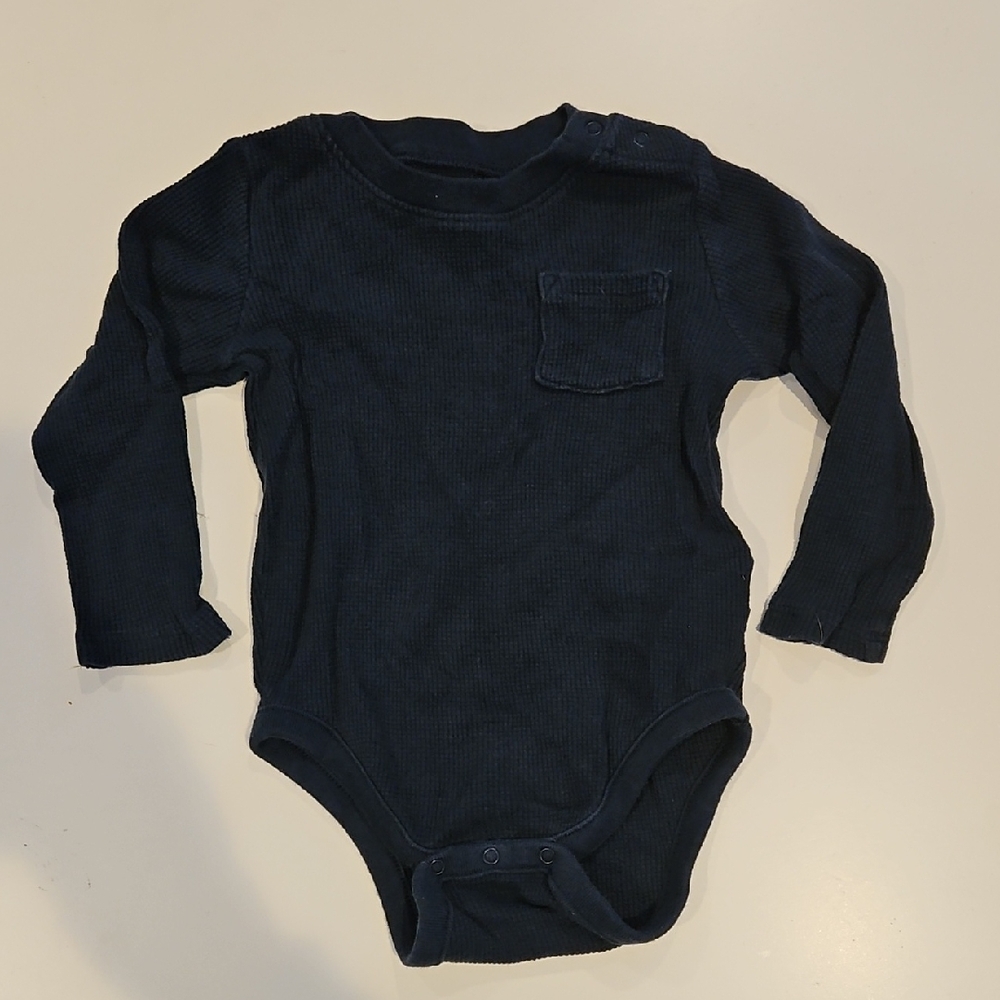 Baby GAP Dark Blue Long Sleeve Baby Bodysuit